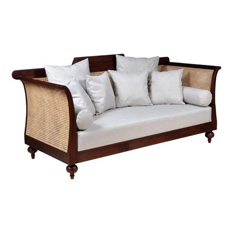 Royal Teak and Rattan 3 Seater Sofa – Nismaaya Decor