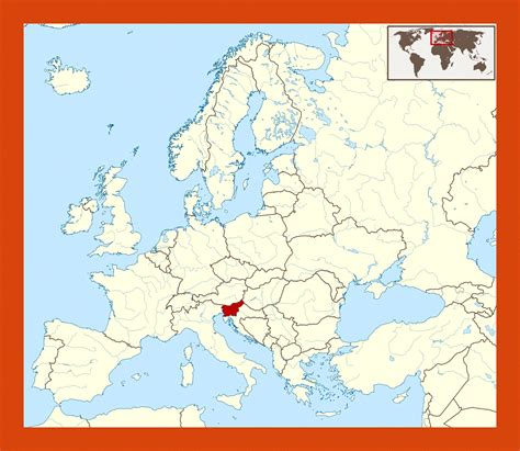 Map Of Europe Slovenia