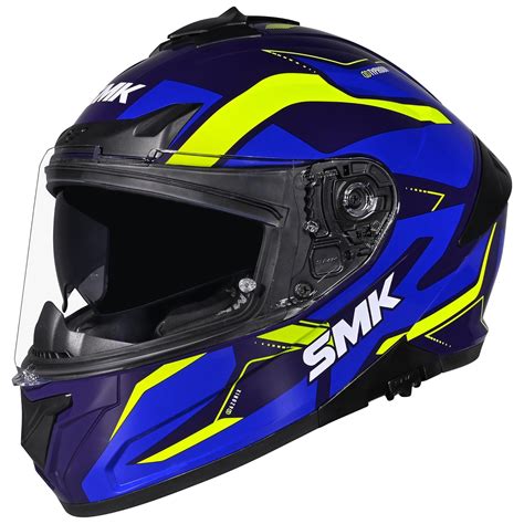 SMK Typhoon Azonix ISI, DOT & ECE 06 Certified Helmet with Dual Visor ...