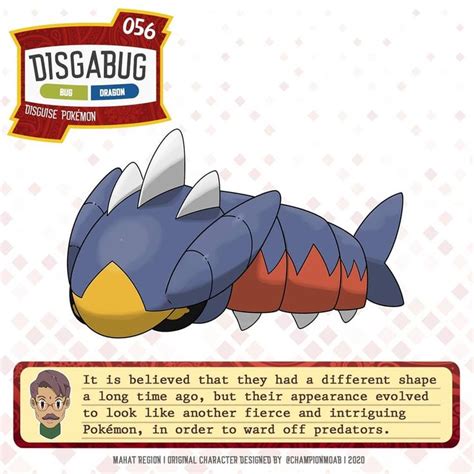 Champion Moab no Instagram: "056. DISGABUG Type: Bug/Dragon Species ...