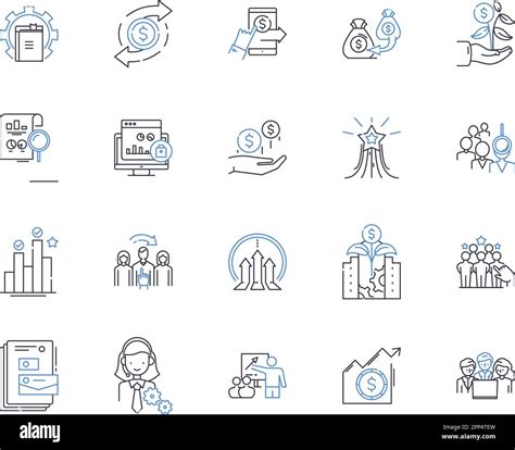 Business acumen line icons collection. Strategy, Analysis, Leadership ...