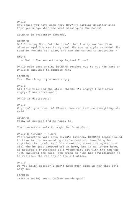 Image result for Short Film Script Sample