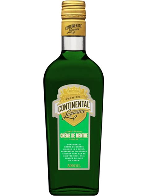 Continental Creme De Menthe Mint Liqueur 500ml
