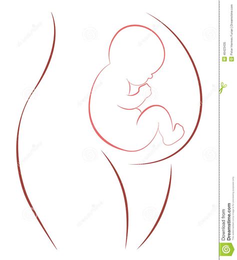 Pregnancy Mother Baby Symbol Stock Vector - Illustration of slumber ...