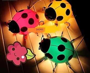 Buy SNJ Beetle Wall Sensor Cartoon Ladybug Children Room Lights ...