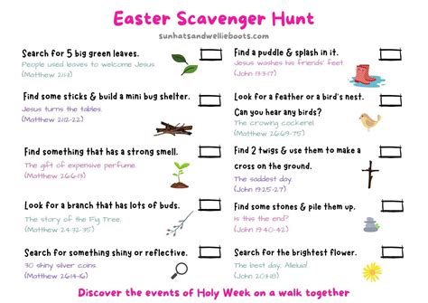 6 Ways for Families to Celebrate Palm Sunday at Home | Easter scavenger ...