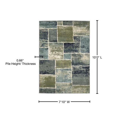 Buy Bartlett Multi 8 ft. x 10 ft. Block Area Rug Online at Lowest Price ...