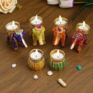 Buy Dreamica Traditional Handcrafted Designer Tealight Candle Holder ...