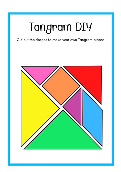 Printable Tangram Puzzles - Printable Sight Words List