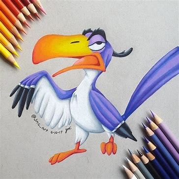 how to draw a quetzal bird