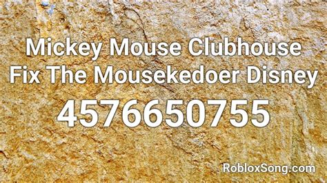 Image result for Mickey Mouse Roblox ID Code
