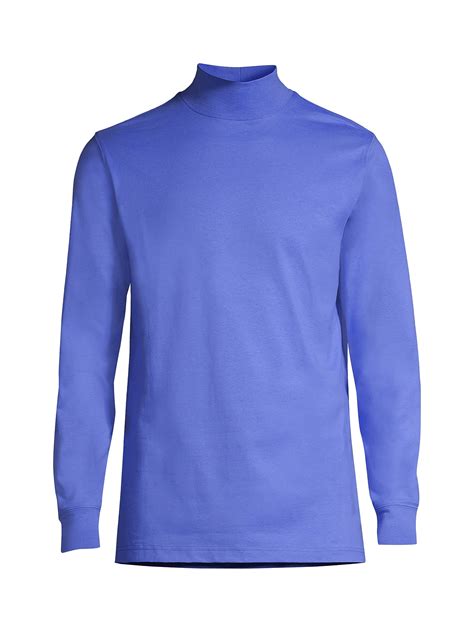 Lands' End Men's Big & Tall Super-T Mock Turtleneck - Walmart.com