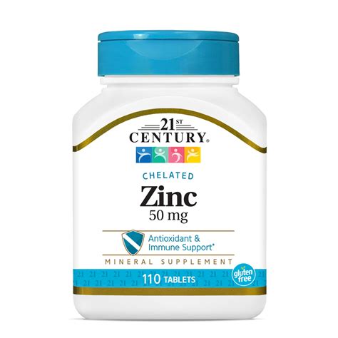 21st Century Zinc Chelated 50 MG 60 Tablets - Price History, Comparison & Alerts | BuyWisely