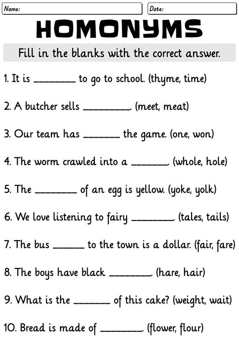 Grammar Worksheets For Grade 2 Students SYNONYMS WORDS WORKSHEET
