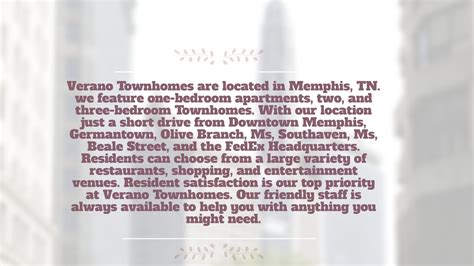 About — Verano Townhomes