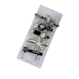 SYGA 5 Pcs HairPin Set Acrylic Rhinestone Artificial Hair Accessory ...