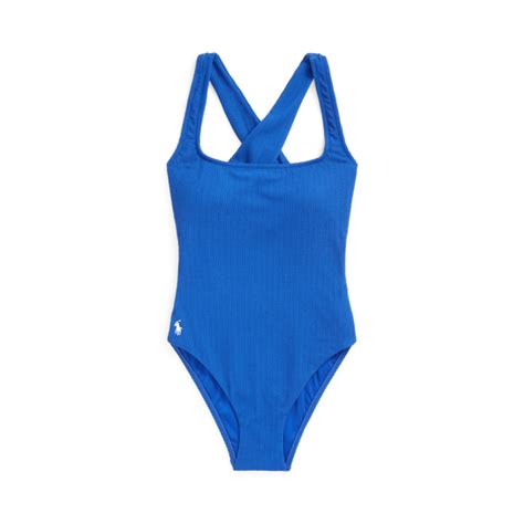 Twisted-Rib One-Piece Swimsuit for Women | Ralph Lauren® IN