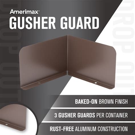Amerimax Gusher Guard Brown Aluminum K Style ( 3-in x 7-in ) Gutter ...
