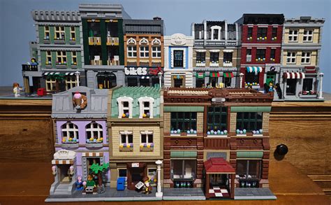 All of my modular MOCs displayed together : r/legomodular