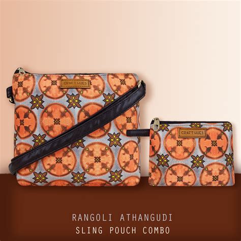 Rangoli Tiles Sling Pouch Combo – Crafthues