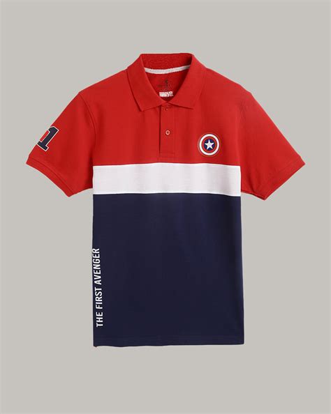 Captain America Regular Fit Polo T-Shirt For Men – Free Authority