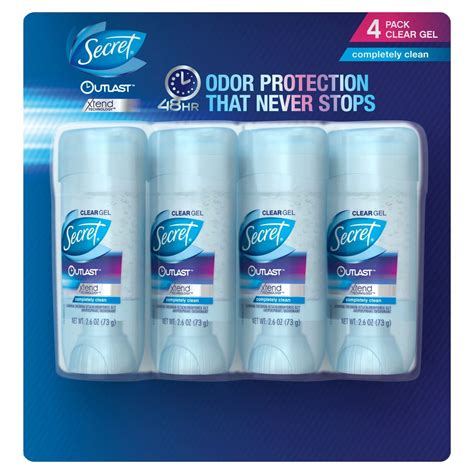 Buy Secret Outlast Antiperspirant & Deodorant Clear Gel, Completely ...