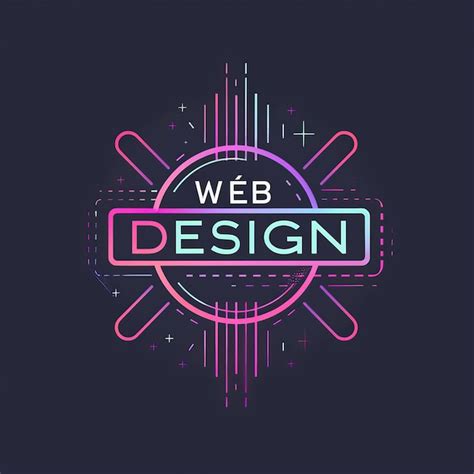 A logo for web design with a logo that says web design | Premium AI ...