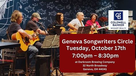 Geneva Songwriters Circle (October), Darkroom Brewing Co., Geneva ...