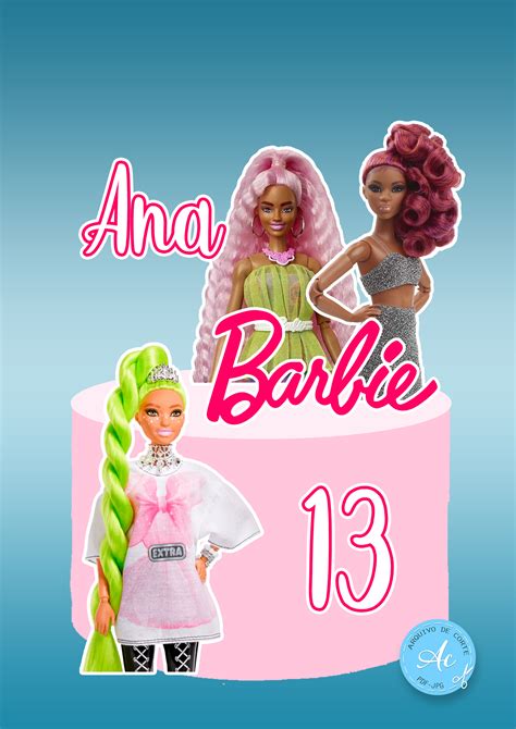 Arquivo Topo Barbie Negra #3 - Arquivo de corte