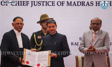 Justice KR Shriram takes oath as 34th CJ of Madras HC, quotes couplets ...