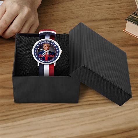Trump 2025 Wrist Watch - Patriotic Red White & Blue Woven Band, MAGA ...