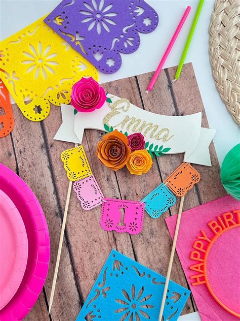 Fiesta cake topper cinco de mayo decor fiesta party coco cake topper ...