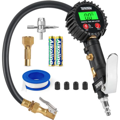 Buy TireTek Digital Tire Inflator with Pressure Gauge (250 PSI) - Heavy ...