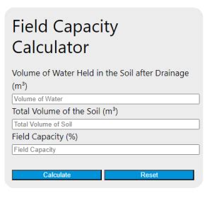 Image result for Field Capacity Test