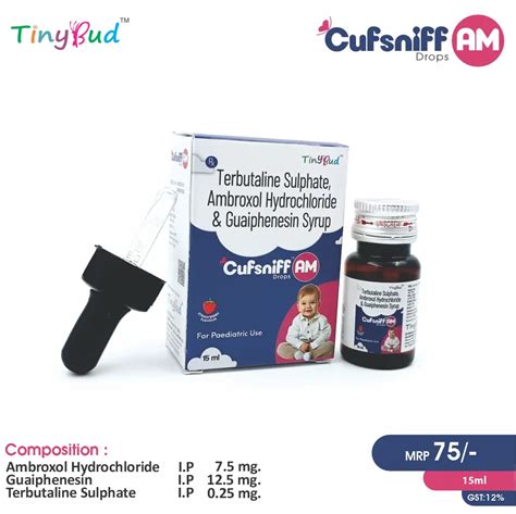 Cufsniff AM Drop (Ambroxol 7.5mg + Guaifenesin 12.5mg + Terbutaline 0.25mg)