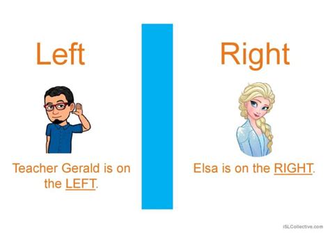 Left and Right; Top to Bottom - Pres…: English ESL powerpoints