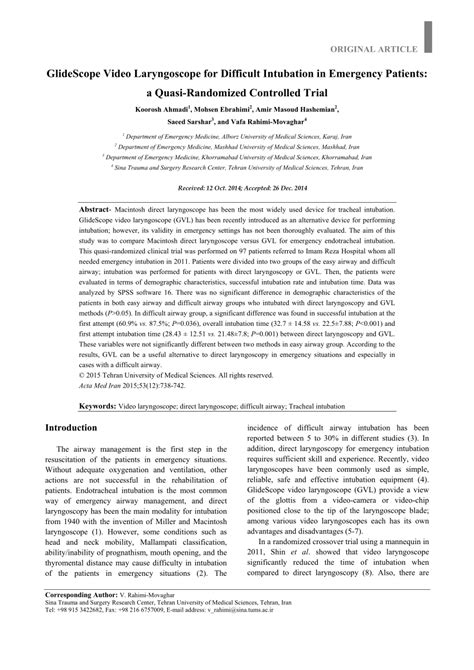 Image result for Intubation Using GlideScope