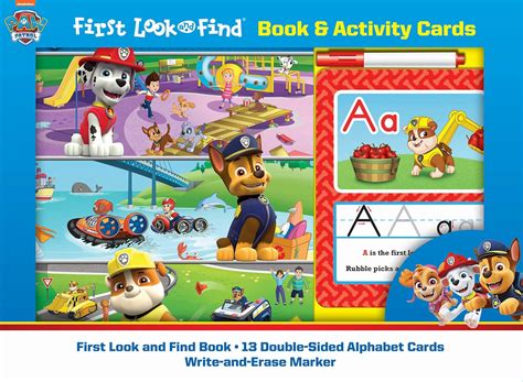 Nickelodeon Paw Patrol: First Look and Find Book & Activity Cards : Pi ...