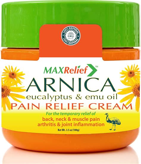 Buy MaxRelief Arnica Montana Pain Cream - For Sufferers of Knee, Joint ...