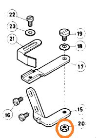 3044 Nut Pegasus ETS32L Left Hand Overlock Sewing Machine Spare Part ...