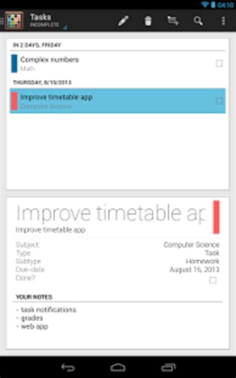 Image result for Timetable App Android Studio