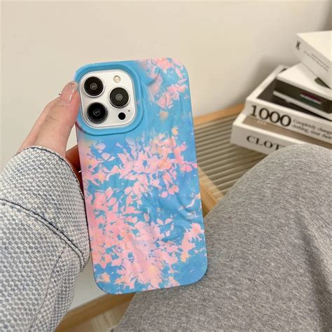 Blue Shaded Aesthetic Textured iPhone Soft Silicone Case – ATCASA