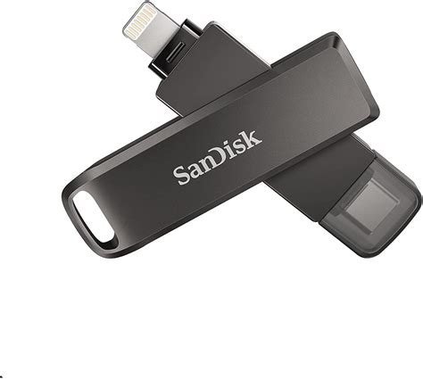 USB SanDisk 256GB iXpand Flash Drive Luxe Lightning & USB Type-C for ...