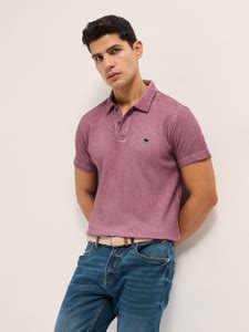 THE BEAR HOUSE Printed Men Polo Neck Pink T-Shirt - Buy THE BEAR HOUSE ...
