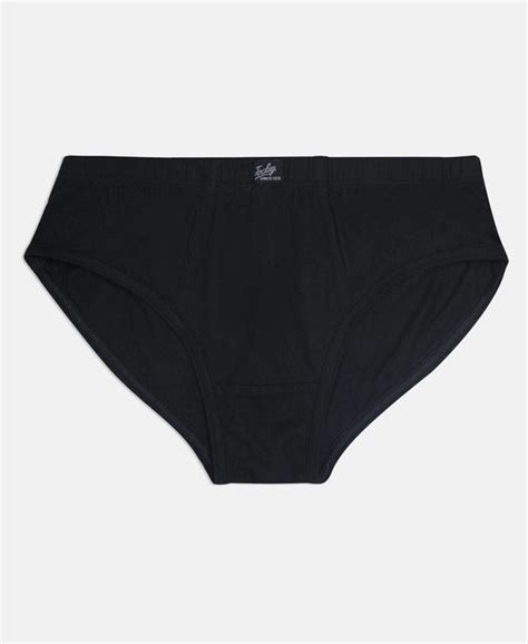 Buy Super Combed Cotton Solid Brief with Ultrasoft Waistband - Sleet ...