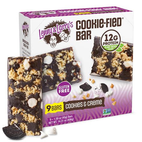 Lenny & Larry's Cookie-fied Protein Bar - MHD1Cookies & Creme Vegan ...