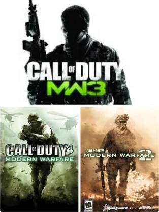 Call Of Duty Modern Warfare 1-2-3 Combo PC DVD (Offline Only) Complete ...