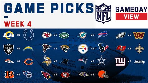 NFL Week 4 Game Picks - YouTube