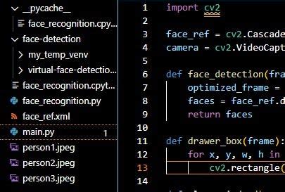 Python-Opencv Visual Recognition 的图像结果
