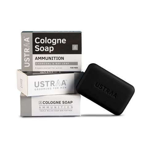 Buy Ustraa Ammunition Cologne Soap with Charcoal & Bay Leaf, 125 gm ...